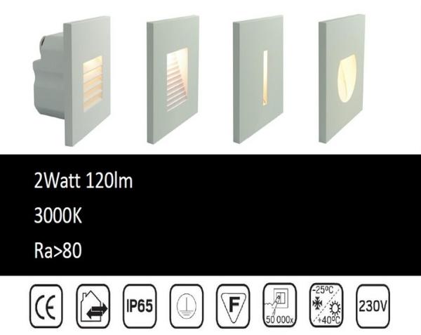 3 Watt  Waterproof IP65 Outdoor LED Step LightsCITIZEN COB Pured Aluminum Alloy CE/ROHS R3A0024