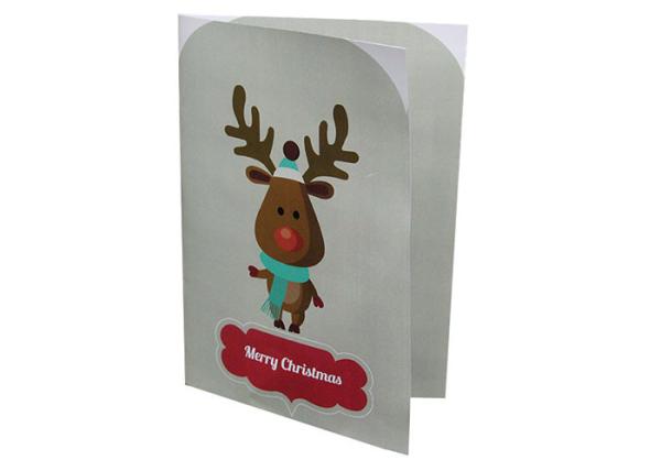A6 4C Offset Printing Song Greeting Cards Recording / Audio With 3 AG Battery