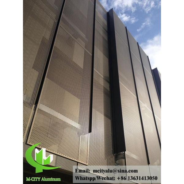 Panneau en aluminium moulé pour revêtement de façade, revêtu en poudre résistant aux intempéries