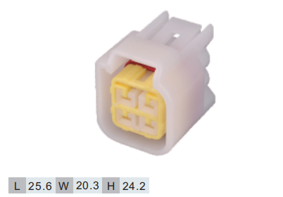 PA66 Auto 4 Pins Female Wire Harness Plug Connector Waterproof