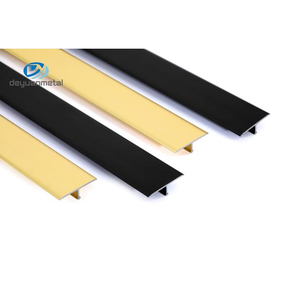 6063 алюминиевых высота 5 профилей 4mm t--20μM анодировали черный цвет