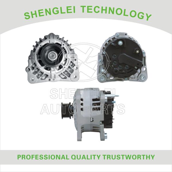 OEM Volkswagen Car Alternator Aluminum Material Made with Clutch Pulley