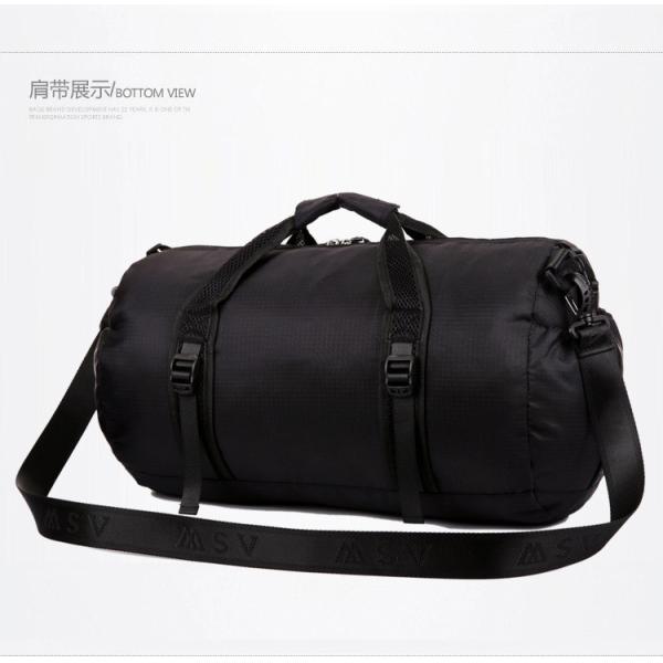 Portable Foldable Duffel Overnight Bag Cylinder Wet Dry Gym Sport Crossbody Travel Weekender