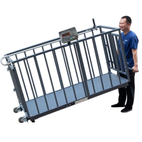 Movable livestock scale