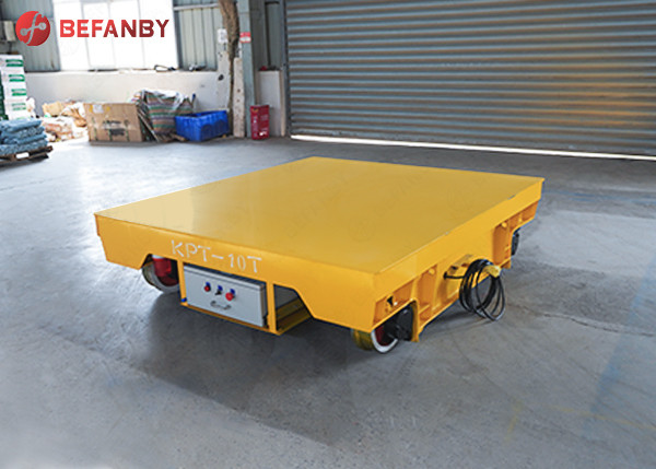 Cast Steel Wheels Cable Reels Track Transfer Carts With 20 Tons Load Capacity