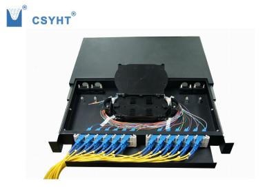 a cremalheira de 24FO ODF montou a altura do painel de remendo 19inch da fibra ótica 1U