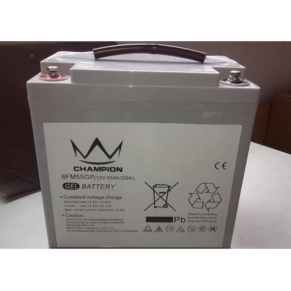 тележка гольфа свинцовокислотной батареи геля 6FM55G 12v 55ah/батарея электротра