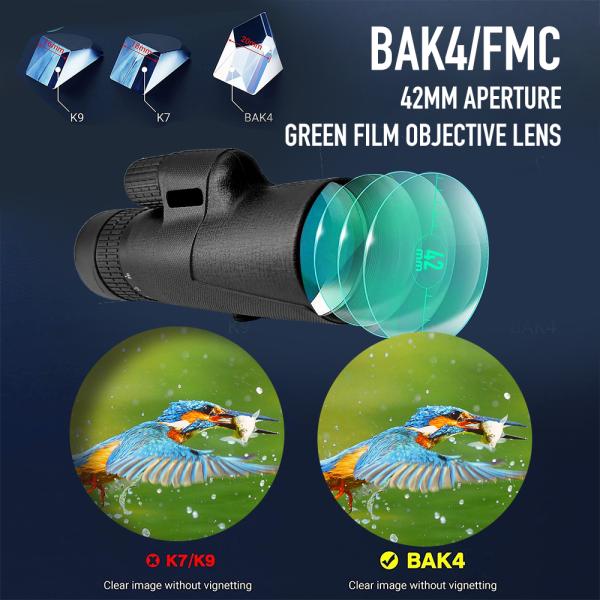 Международный Monocular сигнала 10-30X42 с зажимом мобильного телефона треноги