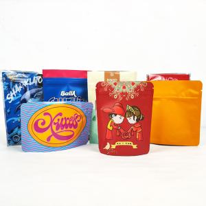 ziplockk Stand Up Mylar Sacos de alimentos Gravura Impressão para Chá Doces