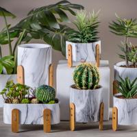 Plantadores tableros del cactus de los plantadores del pote del cemento de las macetas de los plantadores del pote de Mini Flower Pots Round Succulents