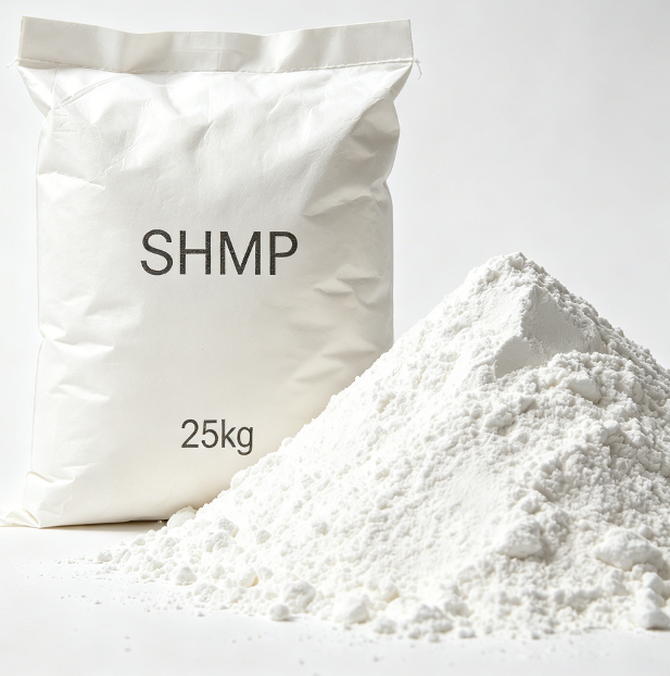  Food Grade SHMP Sodium Hexametaphosphate E452 Water Softener & Preservative for Food Processing