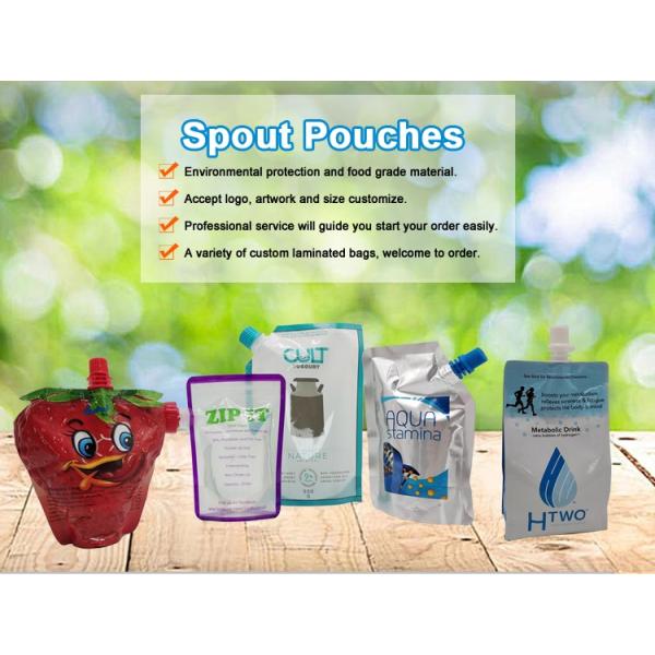 Мешки Споут реторты упаковки эластичного пластика изготовленные на заказ