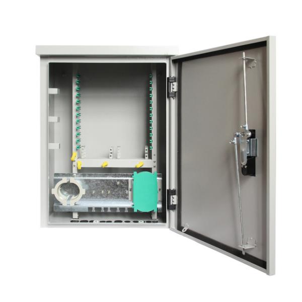 Telecommunication 144 cores Jumper-free Fiber Optic outdoor cabinet with PLC splitter and pigtail