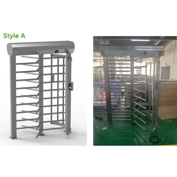 Biometric Face Recognition QR Code Full Height Turnstile SUS304 Single Door Security Gate for Museum & Art Gallery Access