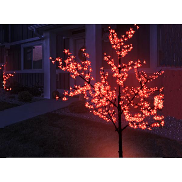 LED Iron Pole Cherry Tree Lights Peach Blossom Luminous Plant High Brightness
