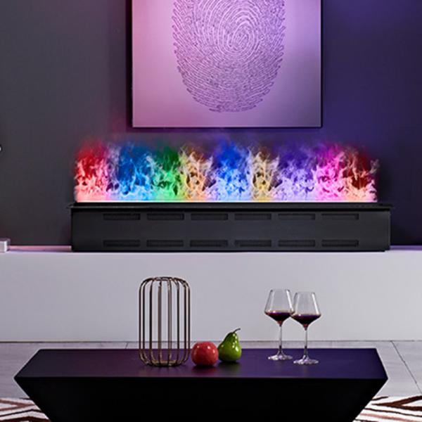 Steam Mist Water Vapor Electric Fireplace Solid Color Steel Material Stoves For Odm Welcome