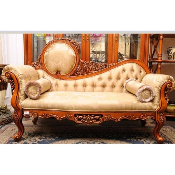 XY B015 Classic Chaise Lounge Pink Velvet