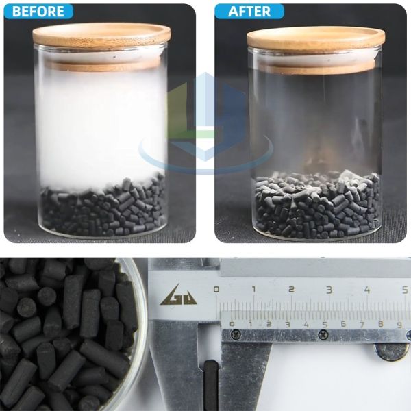 Activated Carbon Pellet 4mm 3mm H2s Adsorption Solvent Recovery Filtration Extruded Coal Adsorbent