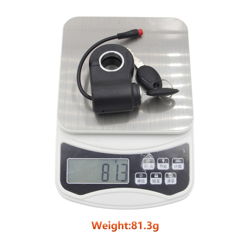 ABS Material 36V Voltage Water Resistant 2Pin Ignition Lock for Electric Scooter Parts Replacement