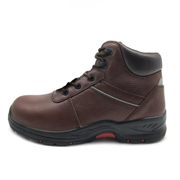 Steel Toe Mine Safety Boots Brown Woodland Industrial Safety Shoes Unisex