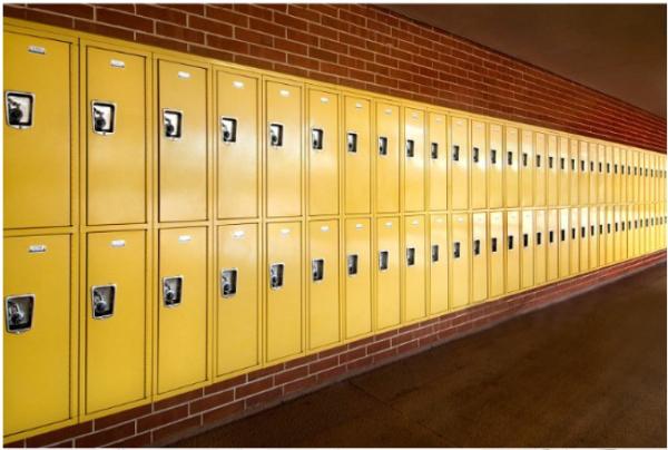 3 Compartment metal Staff Locker Cabinet Gym Storage Locker