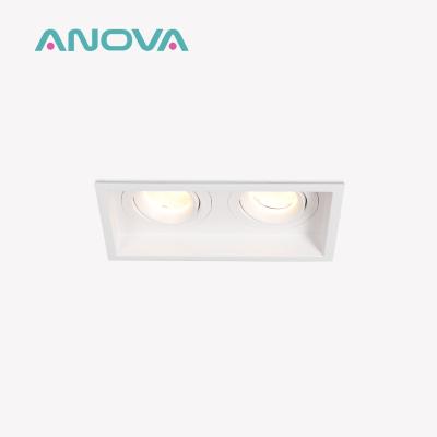 Quadro de holofotes recessados GU10 versátil anti-reflexo para soluções de iluminação comercial personalizadas