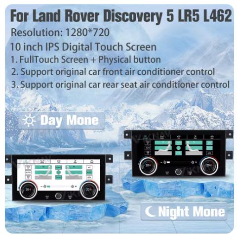 Para o Land Rover Discovery 5 LR5 L462 AC Painel de tela sensível ao toque 2017-2020 GPS Painel de ar condicionado de carro Climate Board