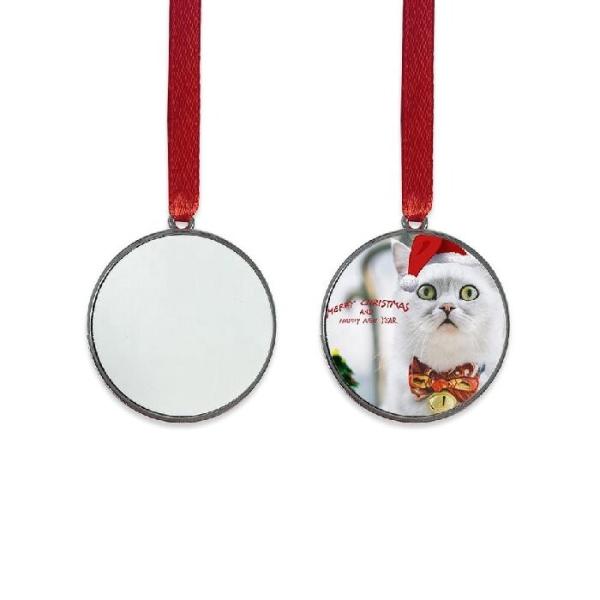 Blank Metal Sublimation Christmas Ornament Christmas Tree Hanging Decorations