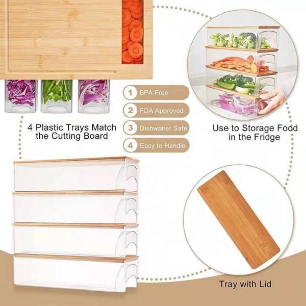 Customized Logo Acceptable Wooden Plain Color Cutting Board for Kitchen Multifunction