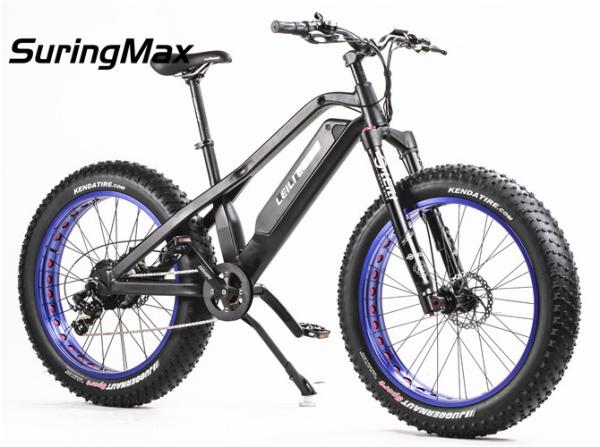 27.5 Inch Electric Fat Tire Mountain Bike 1000w 48v With BAFANG Middle Motor
