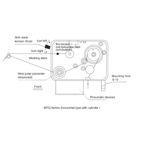 Horizontal Magnetic Tensioner , Servo / Electronic Tensioner With Stable Tension
