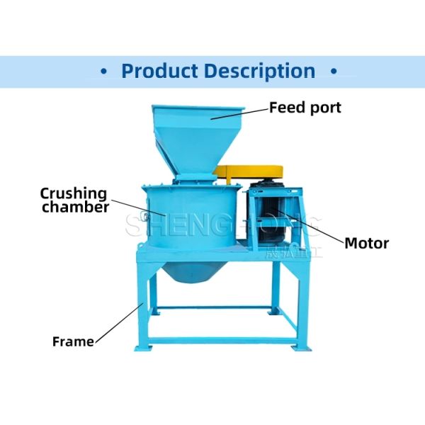 High Efficiency Fertilizer Crusher with Easy Operation and Low Noise for Organic Fertilizer Crushing
