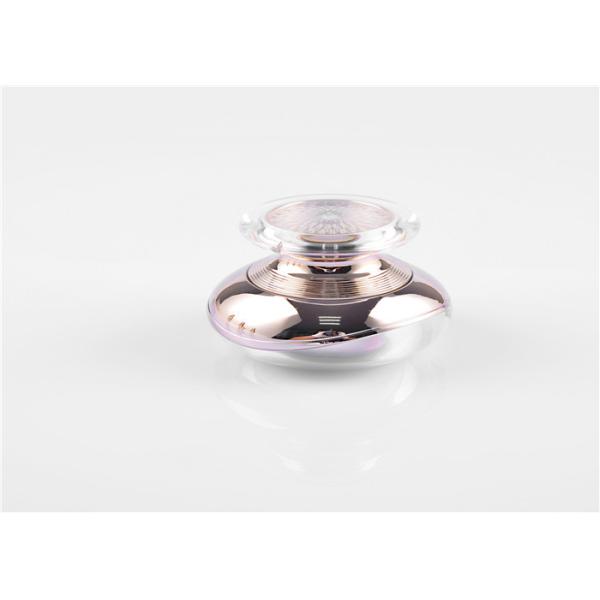 Empty Clear Octagon Shape Acrylic Cosmetic Cream Jars 50g For Skin Care