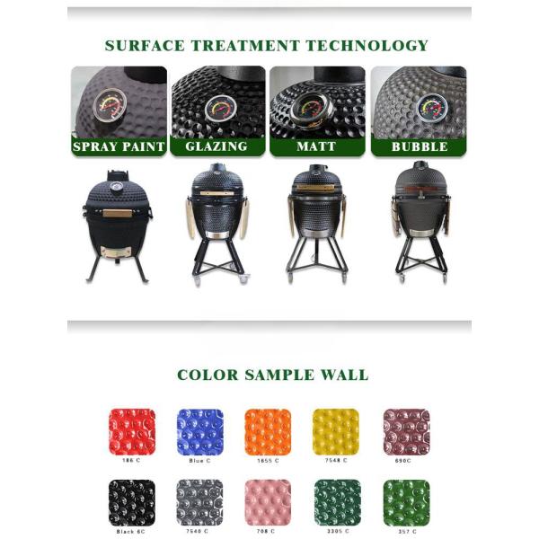 Asador De Carbon Green 13 21 23.5 Inch XL Outdoor Raclette Ceramic Egg Charcoal BBQ Grills Kamado