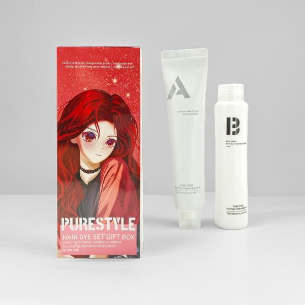 Purestyle Semi Permanent Hair Dye Kit Raw Material Herbal Formula Organic Hair Color Cream for Home Use OEM Available