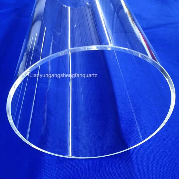 Customized High Temperature Resistant and Corrosion Resistant 99.99% SiO2 Quartz Glass Flange Tube