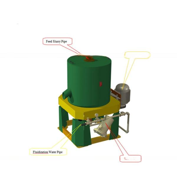 8-12tons per Hour Capacity Gold Centrifugal Knelson Concentrator for Mining Processing