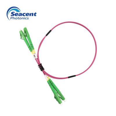Multimode Duplex Fiber Optic Patch Cord , APC Polish LC To LC Fiber Jumpers