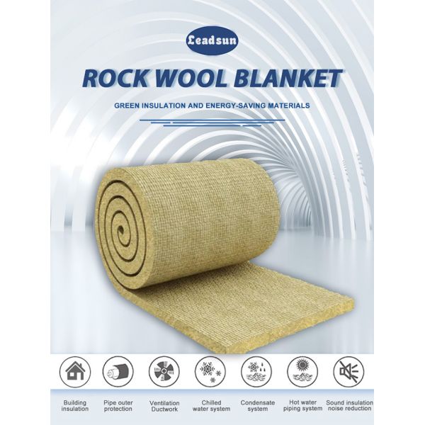 Insulation Mineral Wool Rockwool Blanket Fireproof With Wire Mesh Alumina Foil