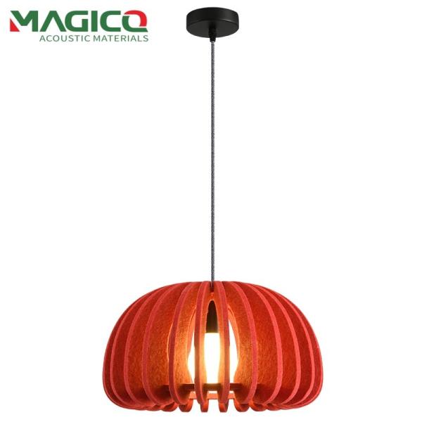Design Polyester Fiber Acoustic LED Hanging Lampshade With Sound Absorbing for Living Room
