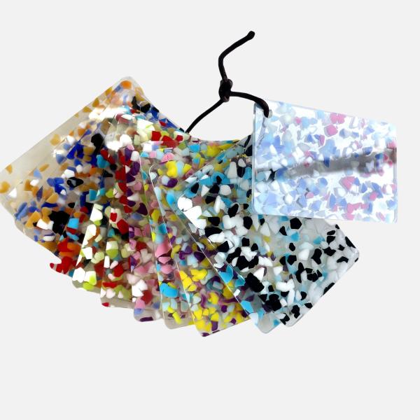 Panel de plexiglás acrílico con patrón de color especial transparente de 3 mm para artesanía de decoración