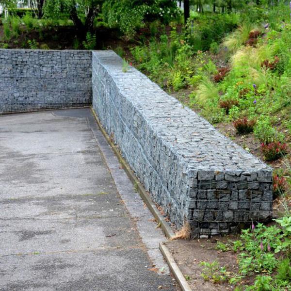 Caja de gavión soldada 2x1x0,5m Jaula de piedra Cestas de gavión de jardín