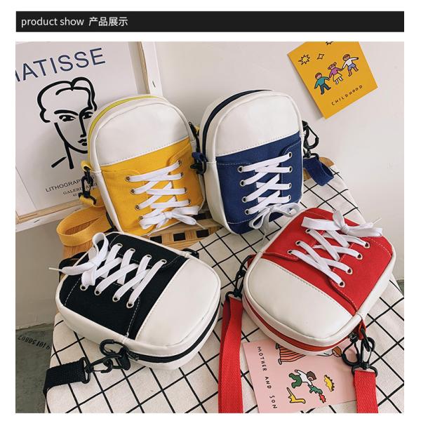 shoelace Canvas bag girls lovely kids young Korean shoulder candy bag logo picture OEM round female School bag wholesale