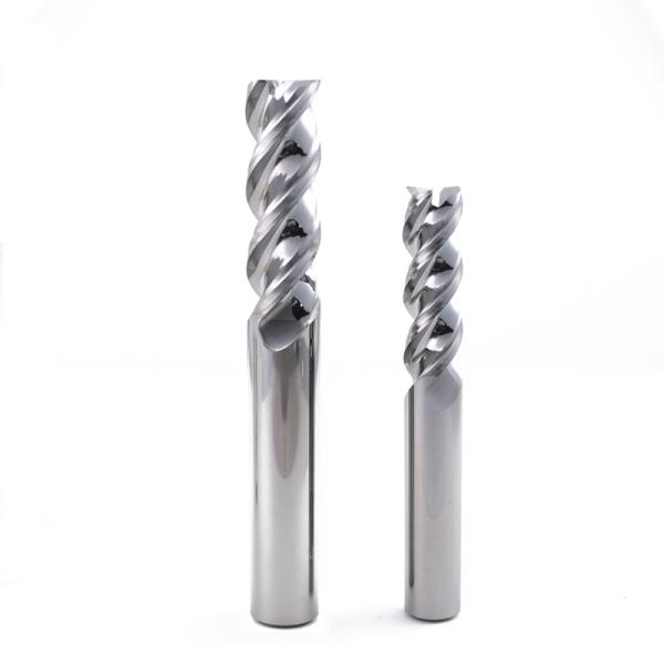 Carbide U-Groove End Mill for Aluminum 3 Flute DLC Coated