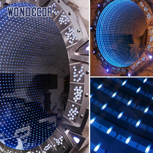 Специализированная металлическая стена художественная скульптура современное освещение Круговое декоративное оборудование из нержавеющей стали