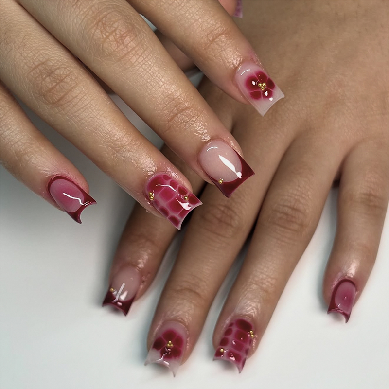 Square Medium Length Nails 24Pcs Salon Perfect Nails In 2 Minutes
