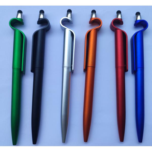 Supply mobile phone holder ballpoint pen twist promotion pen love shape touch screen pen twist capacitor advertising pen