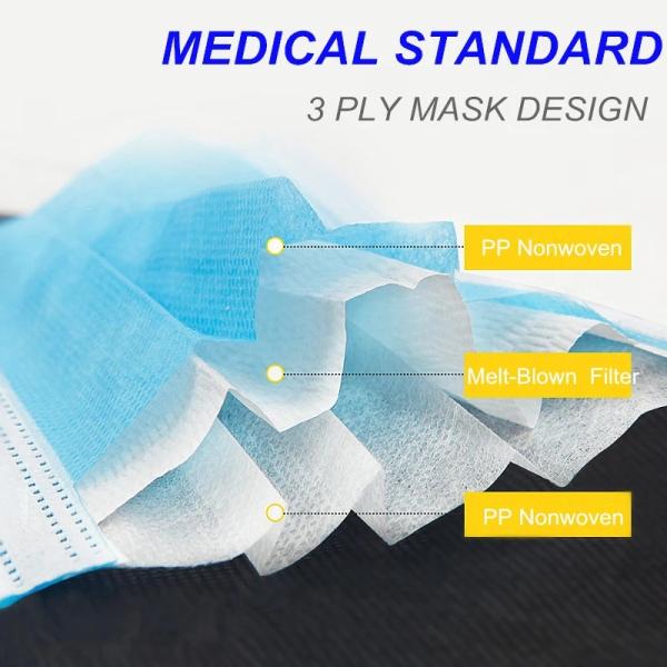Uniquely Designed Medical Disposable Products / N95 3 Ply Ear Loop Kid Safe Facial Masks
