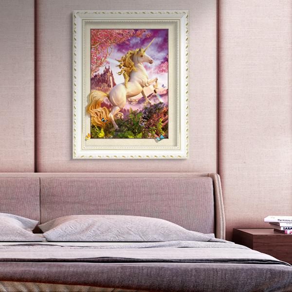 Stock Neuschwanstein Castle 3D Lenticular Living Room Painting Picture PET Printing