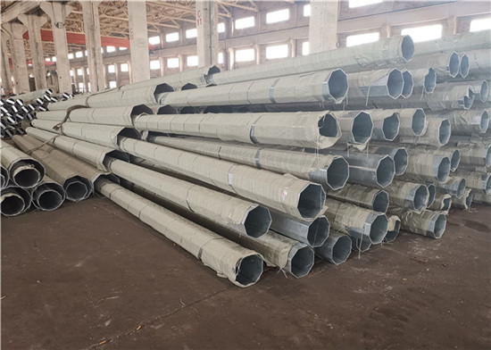 Inmersión caliente postes de acero galvanizados NEA Filipinas estándar poste tubular octagonal